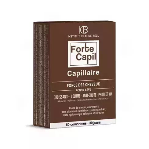Forte Capill CAPILLAIRE pour une action 4 en 1: croissance + effet anti-chute + brillance + couleur des cheveux
